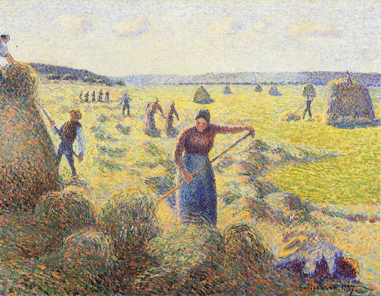 La Recolte des Foins, Eragny, Camille Pissarro